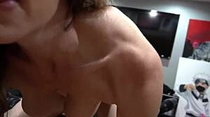 leila larocco delivers christmas monster cock surprise