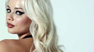 cute petite blonde elsa jean strips to naked play