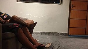 flashing swollen pussy for lover's outdoor tongue and cock visit