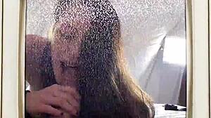 Yasmine's Shaved Pussy Blasted with Cum