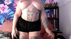 Curvy Fat Hairy Pussy Dildo Sofa Ride