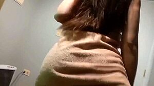 i teased my cuñado in a towel and we ended up fucking hard