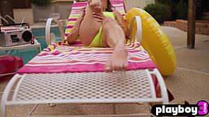 Sexy Katie Kush Poses Perfect Bubble Butt Tits By Pool!