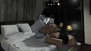 Roblox slut begs missionary creampie in her wet pussy!