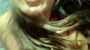 latina big tits brunette masturbates ass and pussy on video call