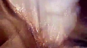 Ebony wife rams toys deep in her fat ass for wild solo anal