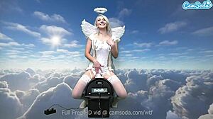 ava sinclaire's heavenly body rides sybian like a dream