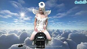 ava sinclaire's heavenly body rides sybian like a dream