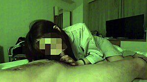 after okayama trip hotel affair with colleague... 69 blowjob creampie!!