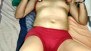 pervy stepdad shoves dildo deep in tight stepdaughter's pussy