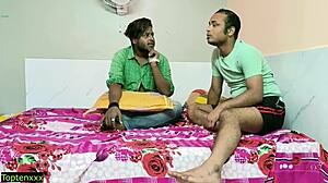 desi wife shared in indian threesome dirty talk cumshot