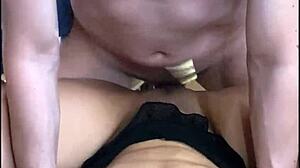 Petite latina tetona creams from hard missionary pounding after school