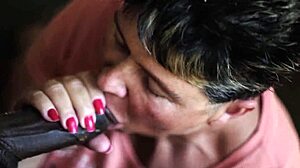 Dripdrop Granny Loves Sucking Dripping Black Dick!