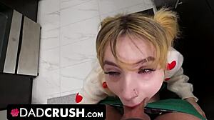 Stunning Teen Babe Fucks Stepdad Landlord Hard!