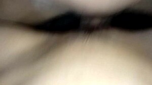 amateur shaves tight pussy for first creampie fuck