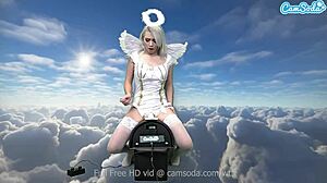 ava sinclaire's heavenly body rides sybian like a dream