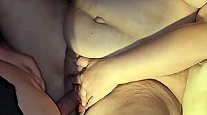 Creampie Fills Hot Preggo Milf's Hard Nipples!