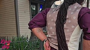 bbc couple pounds her fat ebony ass after date