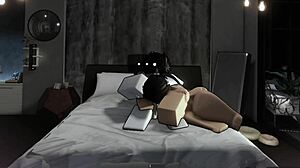 Roblox slut begs missionary creampie in her wet pussy!