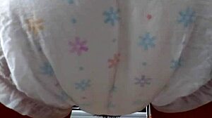 japanese diaper mess teases naughtily