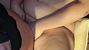 Creampie Fills Hot Preggo Milf's Hard Nipples!