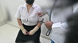 Why does this doctor fuck patients bare in clinic?