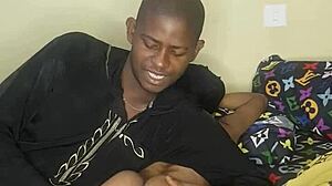 ebony teen just can't resist her shaved pussy urges