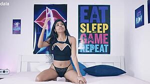 desi devi tv host takes bbc cumshot facial