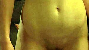 my oiled busty lesbian slave gets fingered groped and dominated hard