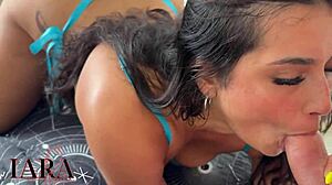 brazilian curvy brunette bends big ass for mailman doggystyle 🍑😏