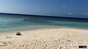 Pissing On Shocked Skinny Beach Babe Leaves Her Wet And Mouthful