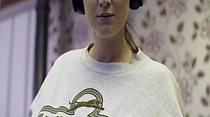 joey fisher shakes her massive natural tits in your face