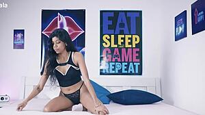 desi devi tv host takes bbc cumshot facial