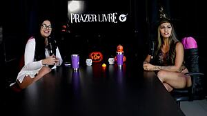 exhibitionist fairy couple shares favorite fuck spots sheer red halloween