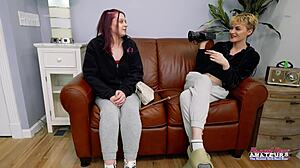 Sassy skinny blondes bella and coed cutie share sucking big cock milk