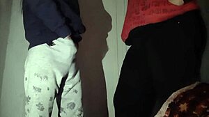 Stepsister rubs pussy watching me cum hard?