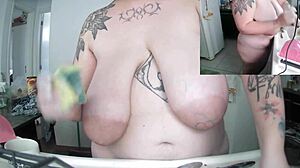 Hey bbw latina, why do dishes naked with those huge saggy tits swinging?