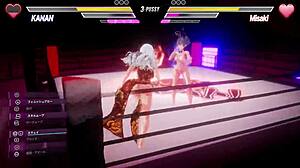 Lesbian Game Babes Scissor Furiously!