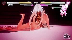 Lesbian Game Babes Scissor Furiously!