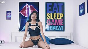 desi devi tv host takes bbc cumshot facial