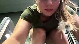 guy sneaks teen pussy fuck public closeup