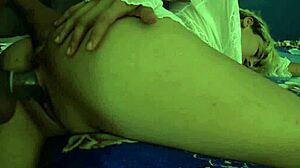 i hear my skinny blonde friend moan from my husband's huge cock