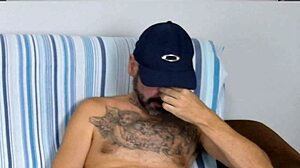 Wife Bent Over Blowjob for Hubby's Friend Cumshot!