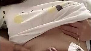 shemale clamps huge cock teasing solo squirt