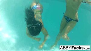 abigail mac and romi rain go wild underwater behind scenes
