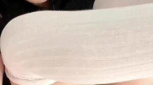 This teen grabs her fave dildo and goes to town like a pro