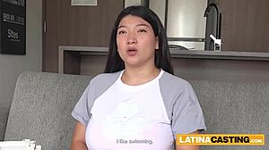 HUGE TITS Latina SLUT FACE FUCKED by BIG COCK