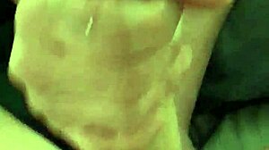 gf rubs my big hard cock while i try first prostate play milking cum pov