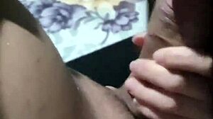 Girlfriend Gives Hot Blowjob Then Takes Double Penetration in Tight Pussy