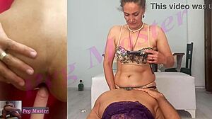 sexy milf wife rules husband's asshole with strapon domination